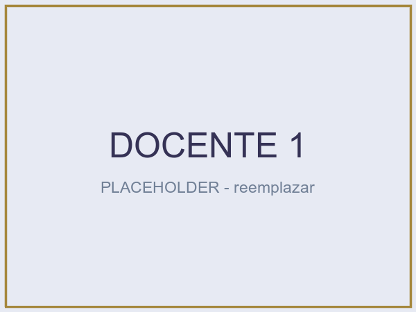 Foto de Nombre Docente 1